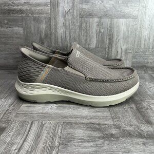 Skechers Slip Ins Parson Ralven Men's size 9 Taupe Extra Wide Shoes